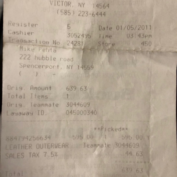 Affliction limited edition leather jacket - Picture 4 of 4